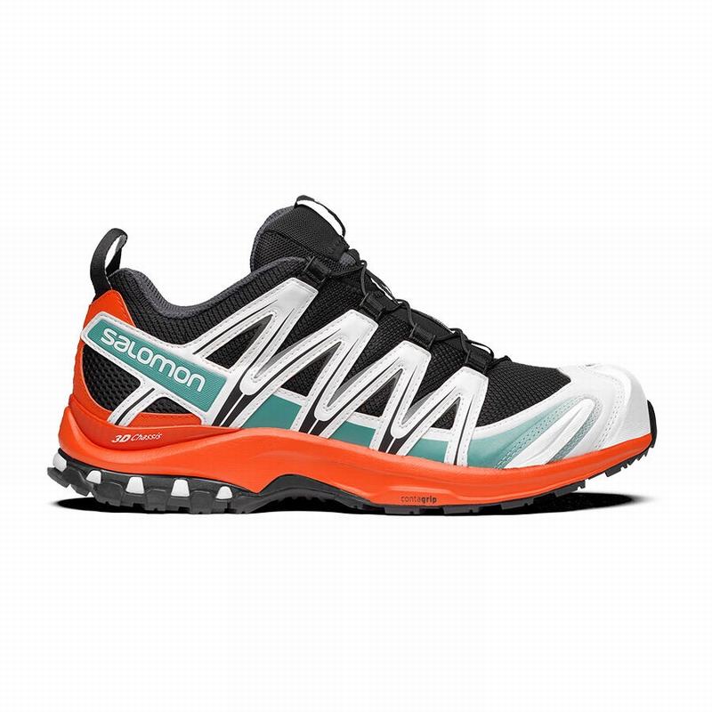 Salomon Trail Løbesko Dame Sort / Rød Orange - XA PRO 3D (ZECWG-8367)